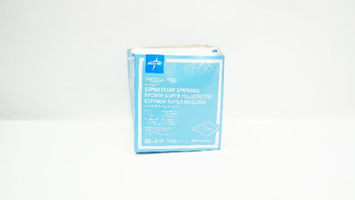Medline NON25852 Bulkee II Super Fluff Sponges 6 x 6.75inch 6-ply - Box of 26